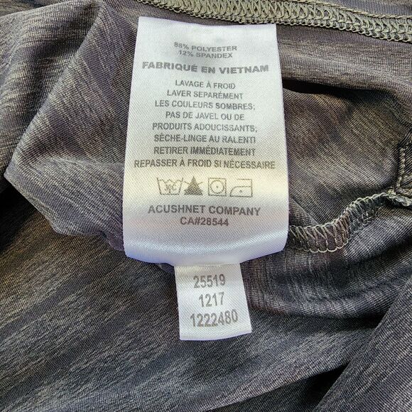 FootJoy Shirt Mens Large Gray Striped Polo Short Sleeve FJ Performance JGC Golf - Picture 16 of 16